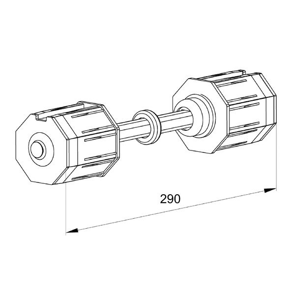 Embout coaxial Ø 60